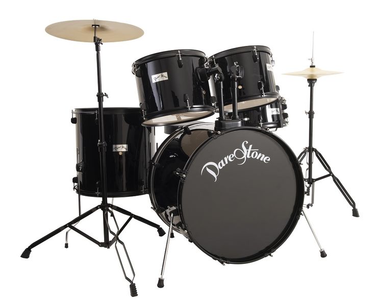 Darestone 5 Piece Drumkit - Black