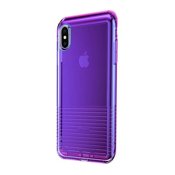 Baseus Colourful Airbag Case for iPhone X &amp; XS - Transparent Pink