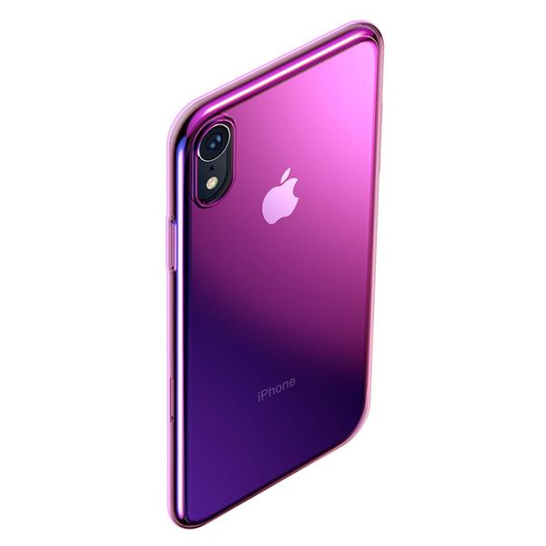 Baseus Glow Case for iPhone XR - Transparent Pink