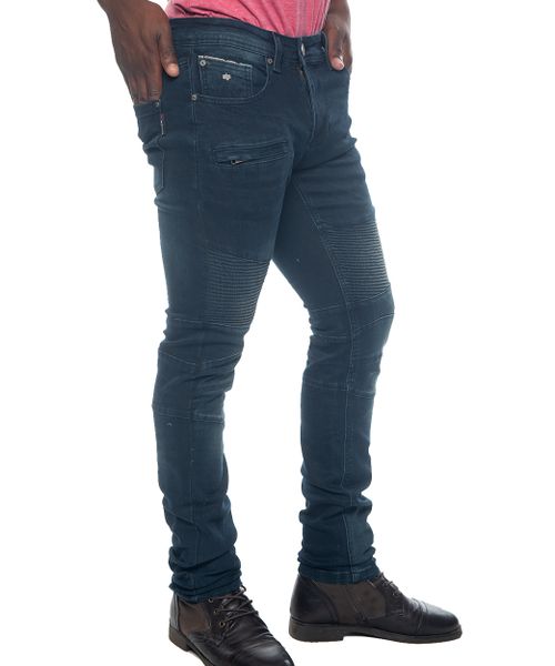 Soviet Men's Fashion Skinny Biker Denim