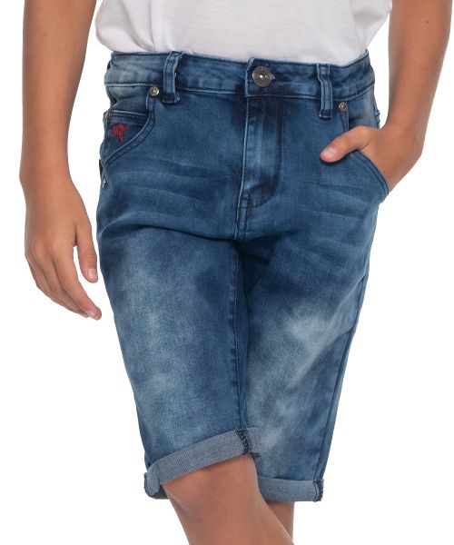 Soviet Boy's Denim Short with Turn Up