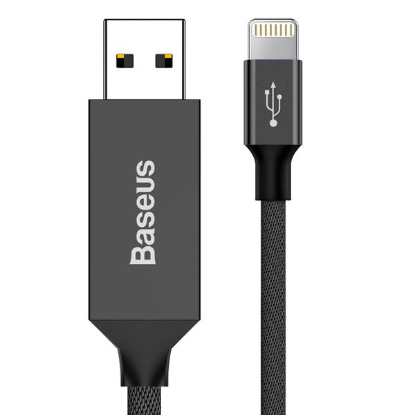 Baseus 5m - 2A Artistic Striped USB Type-A 2.0 to Lightning Cable