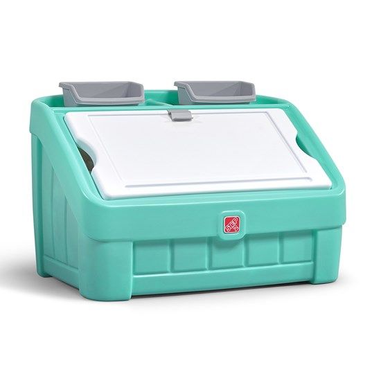 2-in-1 Toy Box &amp; Art Lid Kids Storage - Mint