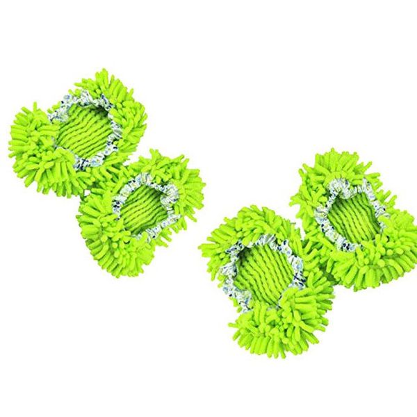 Mihuis Green Mop Slippers (Pack of 2 Pairs)