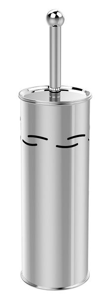 Continental Homeware Round Toilet Brush with Lines Design