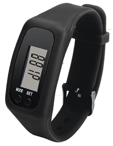 Digitime Men's Pedometer Digital Watch - Black