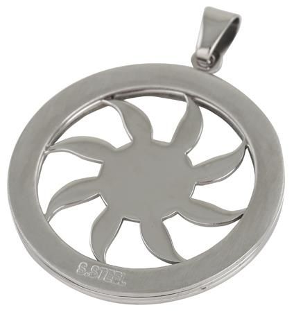 Digitime Men's Sun Pendant - Silver