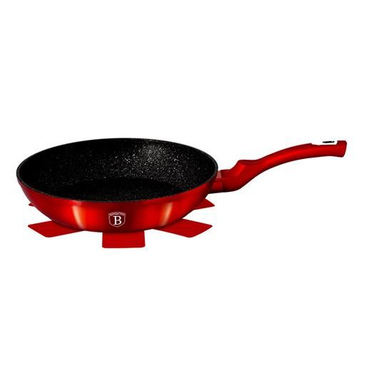 Berlinger Haus 26cm Marble Coating Frypan - Burgundy Metallic
