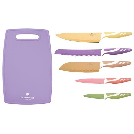 Blaumann 6-Piece Stainless Steel Non-Stick Coating Knife Set