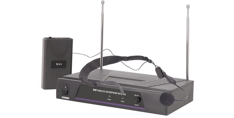 QTX VN1 Neckband Microphone VHF Wireless System 173.8MHZ