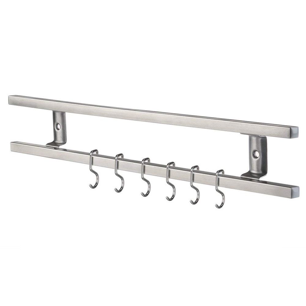 Wall Mounted Stainless Steel Knife Holder with 6 Hooks Shop Today. Get it Tomorrow