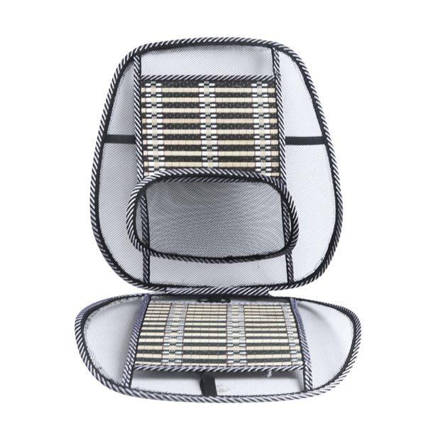 Black Car Seat Breathable Lumbar Support With Waist Cushion