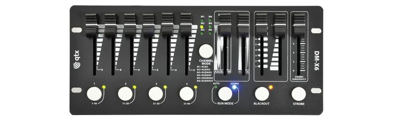 QTX DM-X6 DMX RGBWA+UV PAR Can Controller
