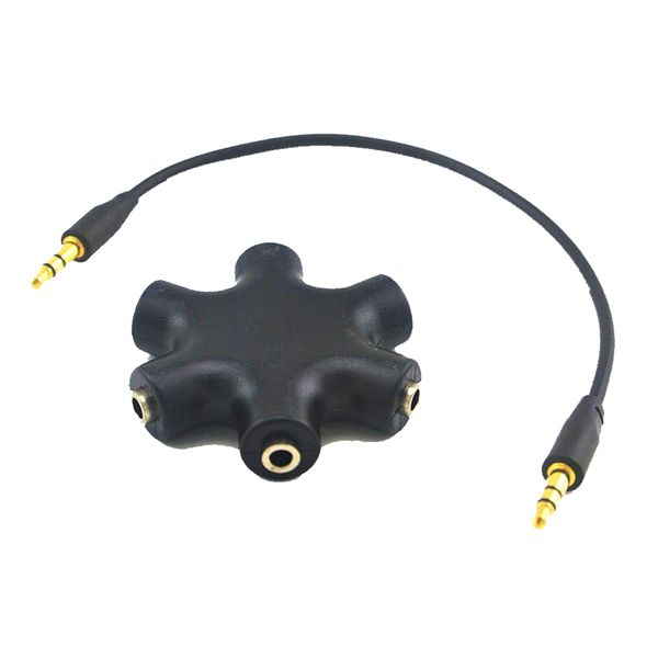 Multi Headphone Splitter 3.5mm Audio Stereo Splitter - Red