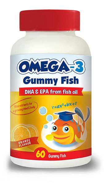 Omega-3 Gummy Fish Star Kids 60 Gummies (2 Pack)