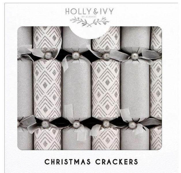 Holly &amp; Ivy - Luxury Silver Glitter Patterns