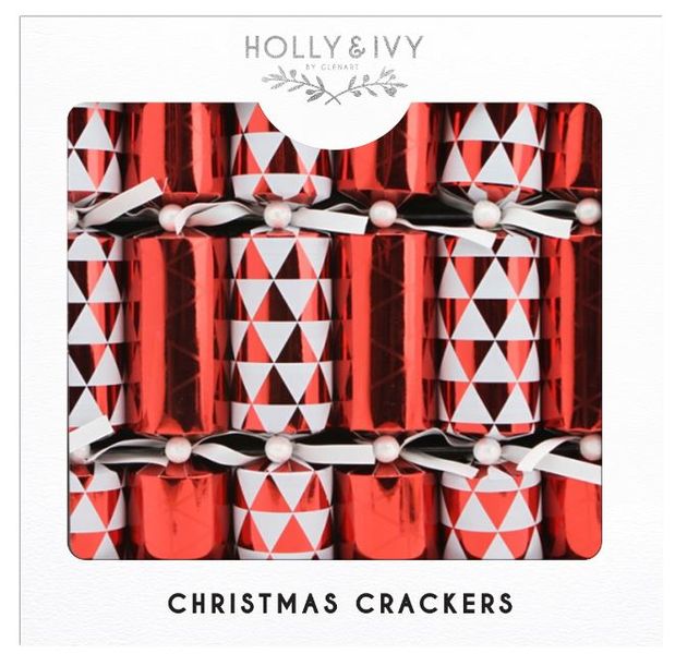 Holly &amp; Ivy - Luxury Red Geometrics
