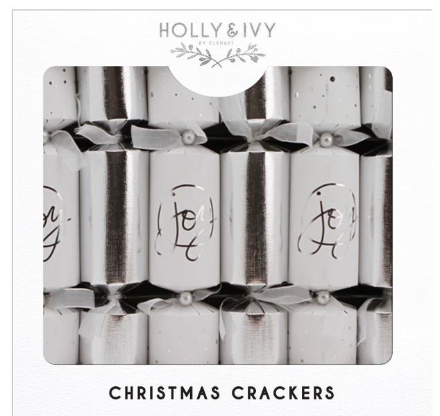 Holly &amp; Ivy - Luxury Silver Textured &amp; Foiled Joy
