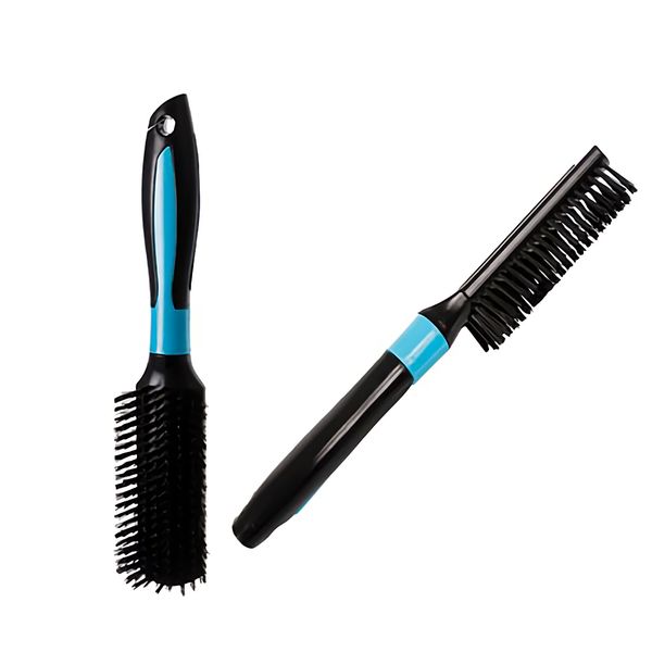 Bulk Pack x 5 Hair Brush Black with Blue Styling