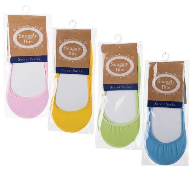 Bulk Pack x 8 Pair Socks Secret Socks Pastel