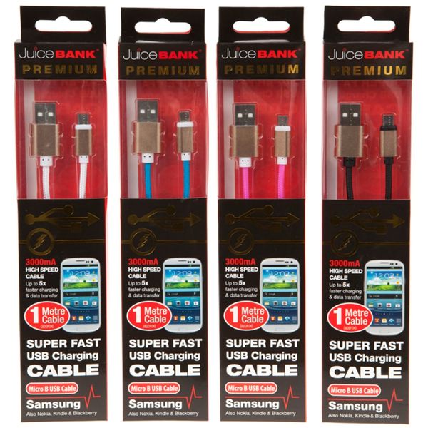 Bulk Pack x 8 Usb Cable Charger High Speed Type-c