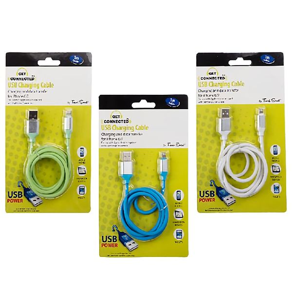 Bulk Pack x 6 USB Cable Charge/Download for iPhone 6/7