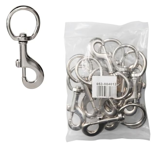 Bulk Pack x 6 Packs Snap-Hook+Swivel 32x110mm