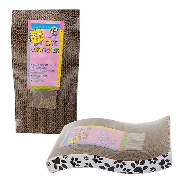 Bulk Pack x 2 Pet Cat Scratch Pad Curved 38x20x4cm