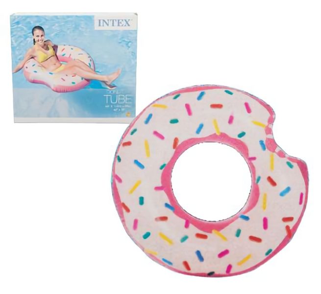 Bulk Pack X 2 Intex Tube 107x99cm Pink Donut