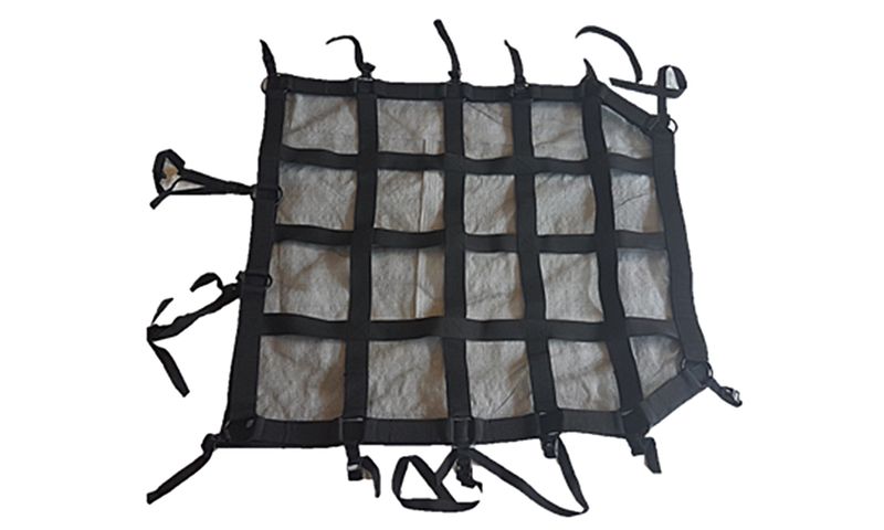 Jeep Wrangler 4 Door Front Cargo Net with Webshade