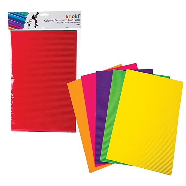 Bulk Pack x 6 Art+craft Coloured Craft Paper 8-Pack