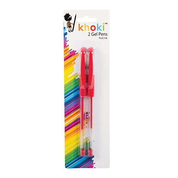 Bulk Pack x 12 Pen Ball Gel Red 2 Per Blister Pack
