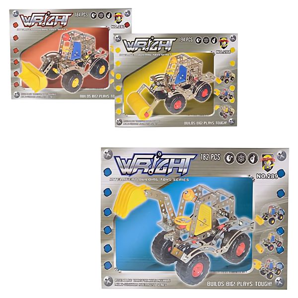 Bulk Pack x 3 Building Construction Metal Vehicles