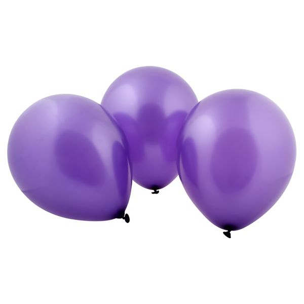 Balloons Helium 6Piece Metallic Purple - 6 Pack