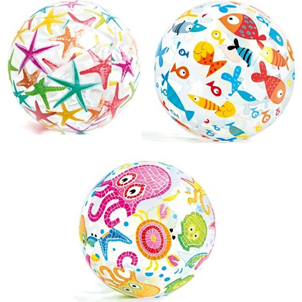 Bulk Pack x 6 Intex Beach-Ball 51cm Lively