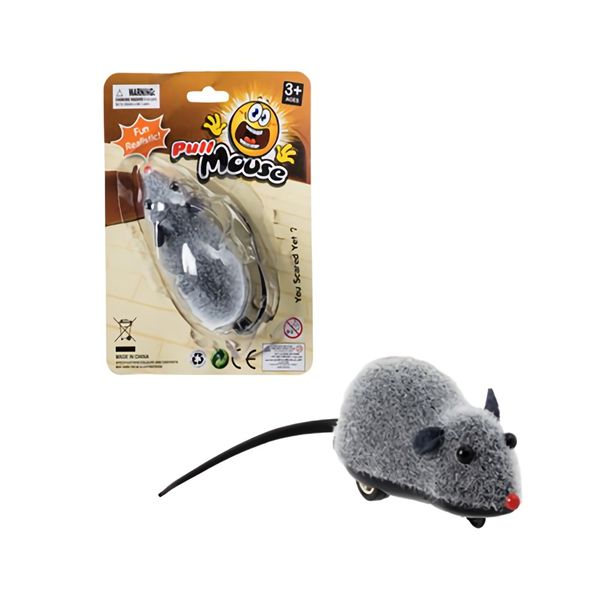 Bulk Pack x 6 Animals Mouse Pull Line
