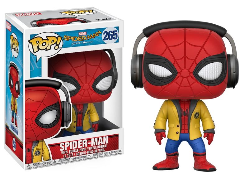Funko Pop Spiderman Homecoming Figurine - Spiderman With Headphones