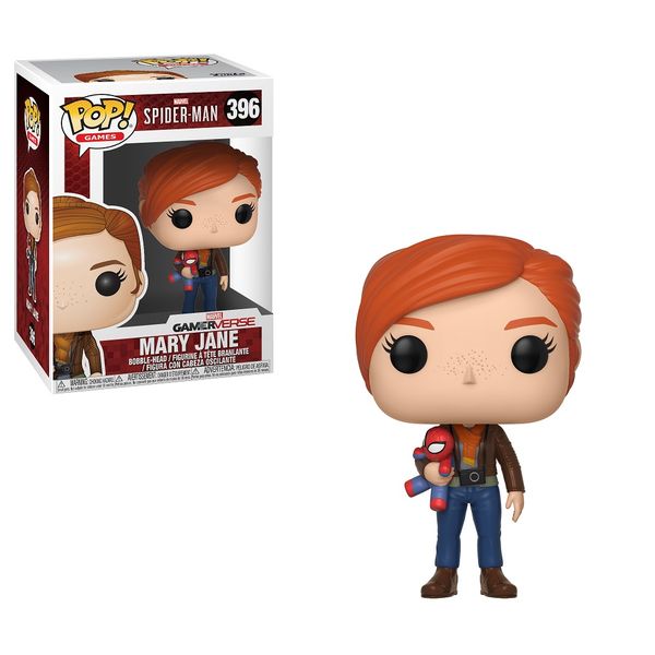 Funko Pop Marvel Spiderman Games Figurine - Mary Jane With Plush