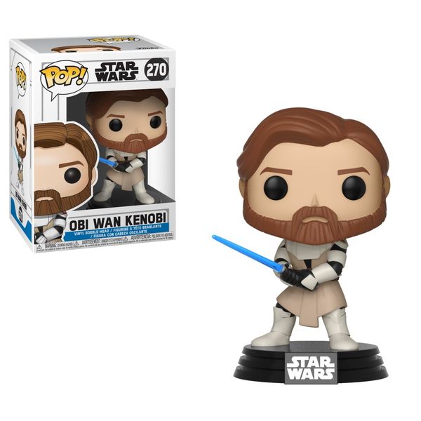 Funko Pop Star Wars Clone Wars Figurine - Obi Wan Kenobi