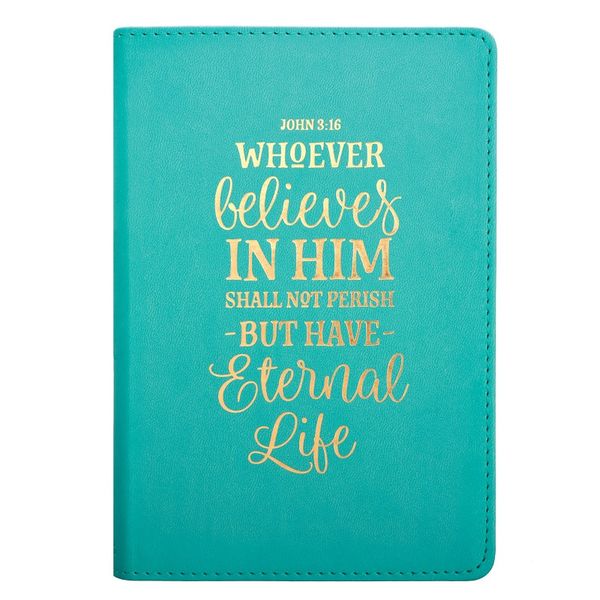 Whoever Believes in Him Handy Lux-Leather Journal