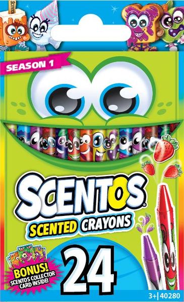 Scentos 24 Piece Scented Crayons