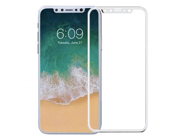 Tempered Glass Screen Protector for Iphone X - White