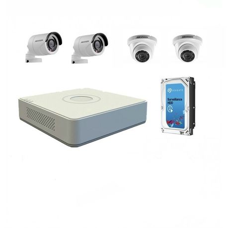 hikvision 720p hd 4 channel turbo hd cctv diy kit