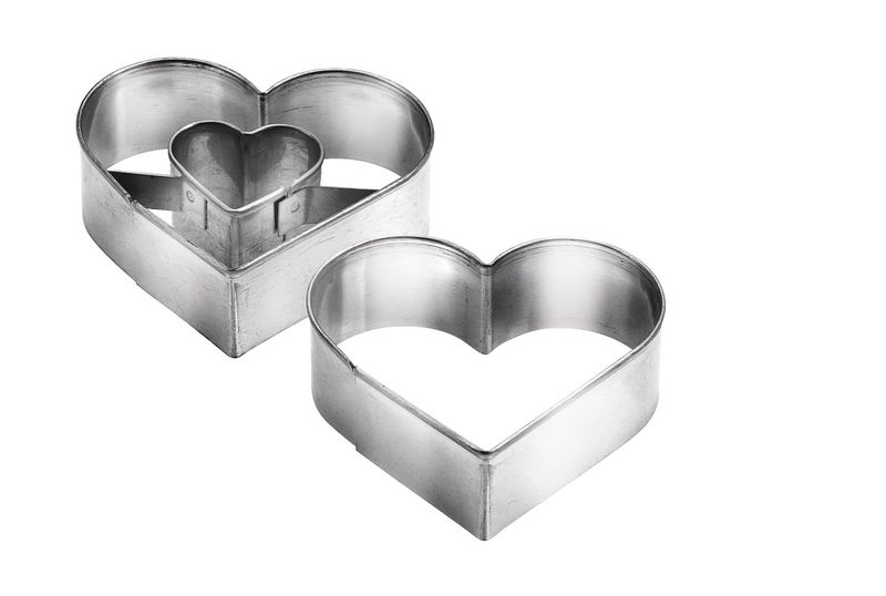 Tescoma - Heart-Shaped Shortcake - Silver