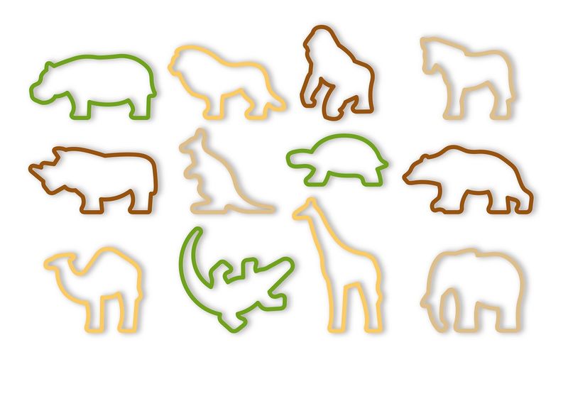 Tescoma - Cookie Cutters Zoo - Set of 12