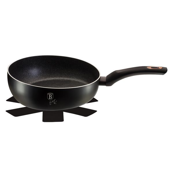 Berlinger Haus 26cm Marble Coating Flip Frypan - Black Rose Collection