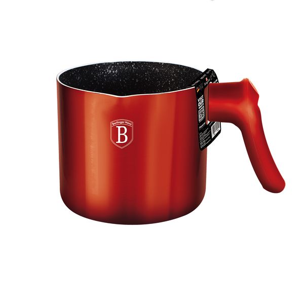 Berlinger Haus 1L Marble Coating Milk Pot - Burgundy Metallic