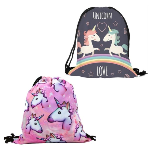 Unicorn Bags Set of 2 - Rainbow