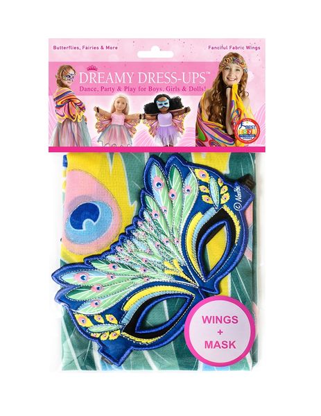 Dreamy Dress Ups Mask &amp; Wing Peacock