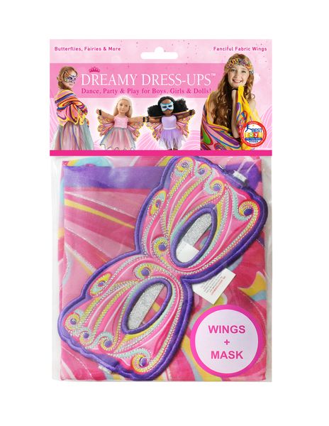 Dreamy Dress Ups Mask &amp; Wing Fantasy Butterfly